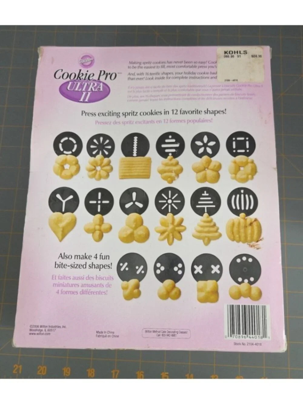 Wilton Cookie Pro Ultra II Press Cookie Press 16 Disks Complete 2006 New In Box
